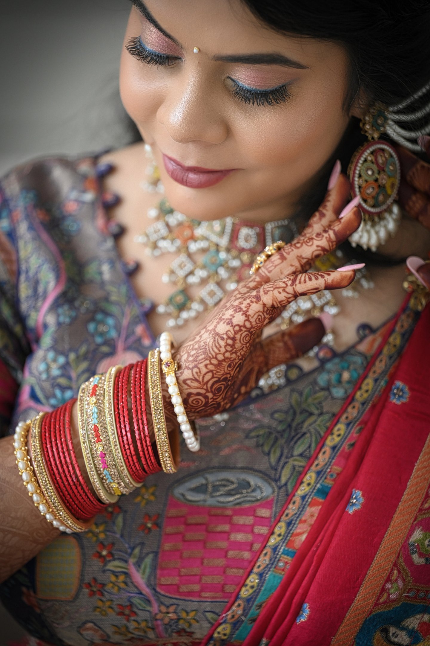 The couple seated during their wedding ceremony in Navi Mumbai.