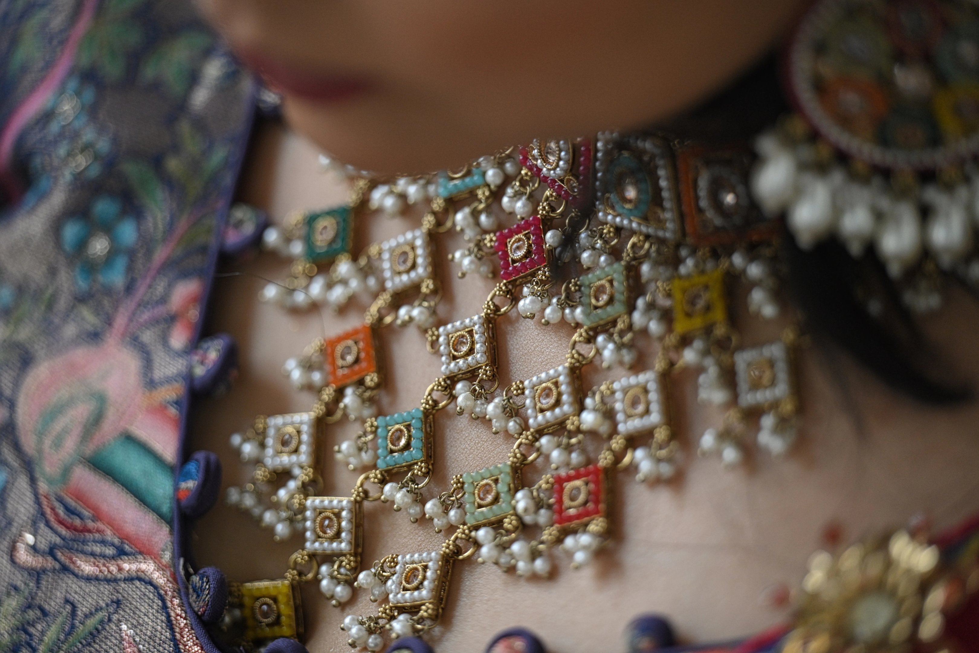 A beautiful portrait of Anuradha from her Mumbai wedding.
