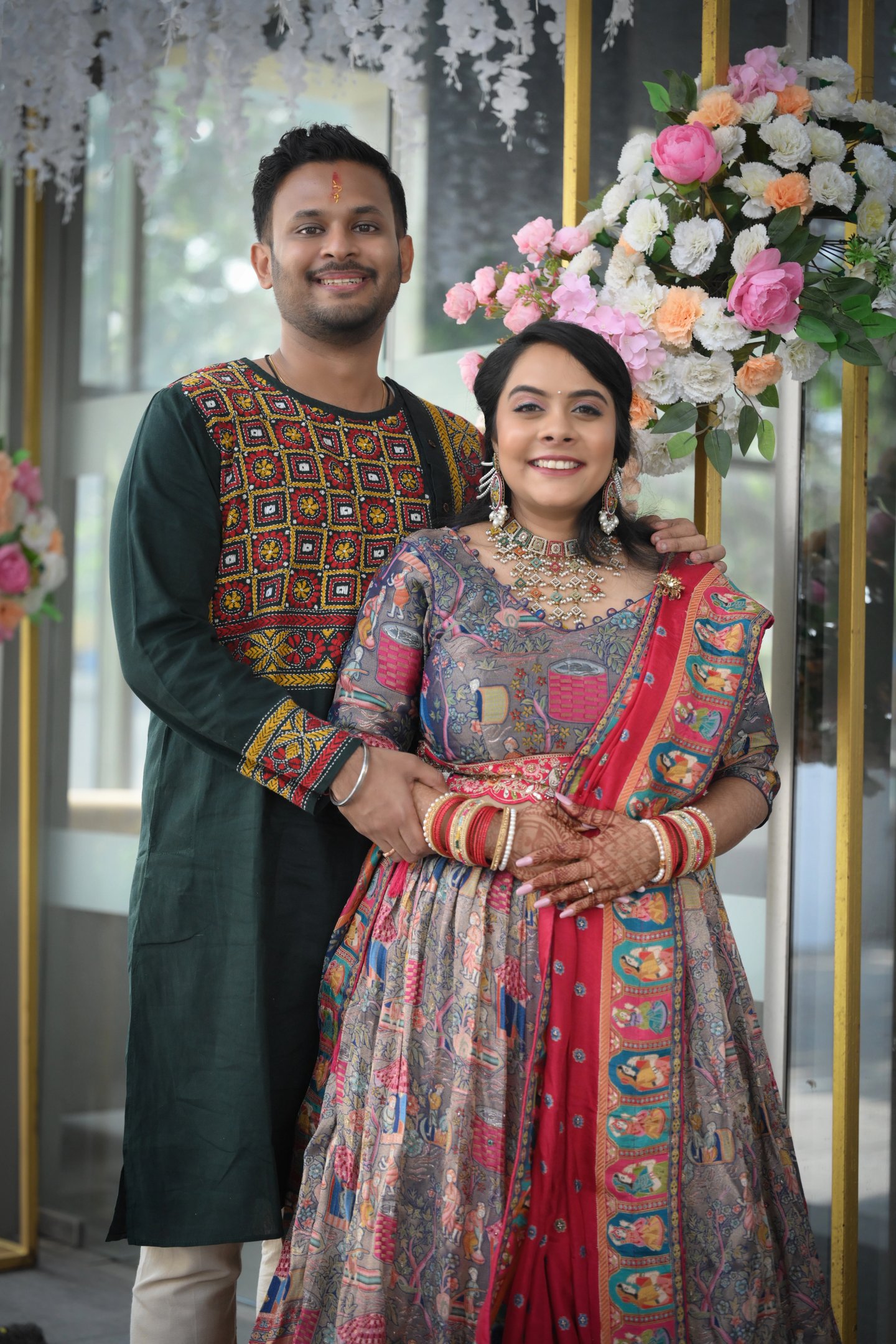 Anuradha in her stunning bridal lehenga, captured by Crystal Wedding Filmer.