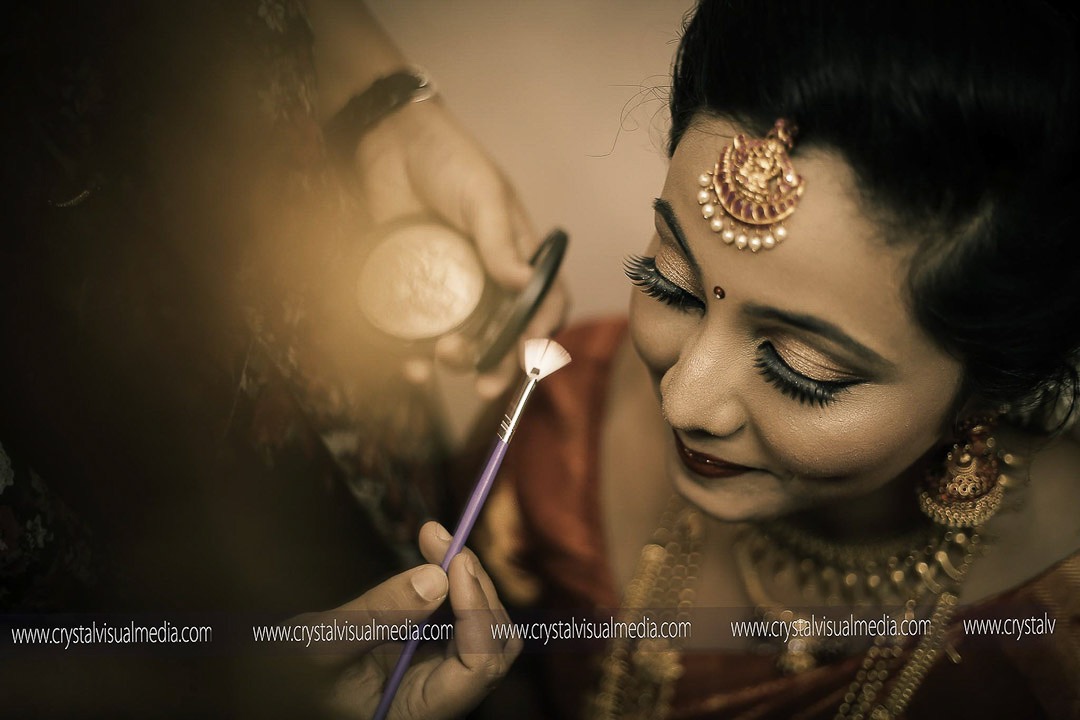 kerala wedding photography bride closeup