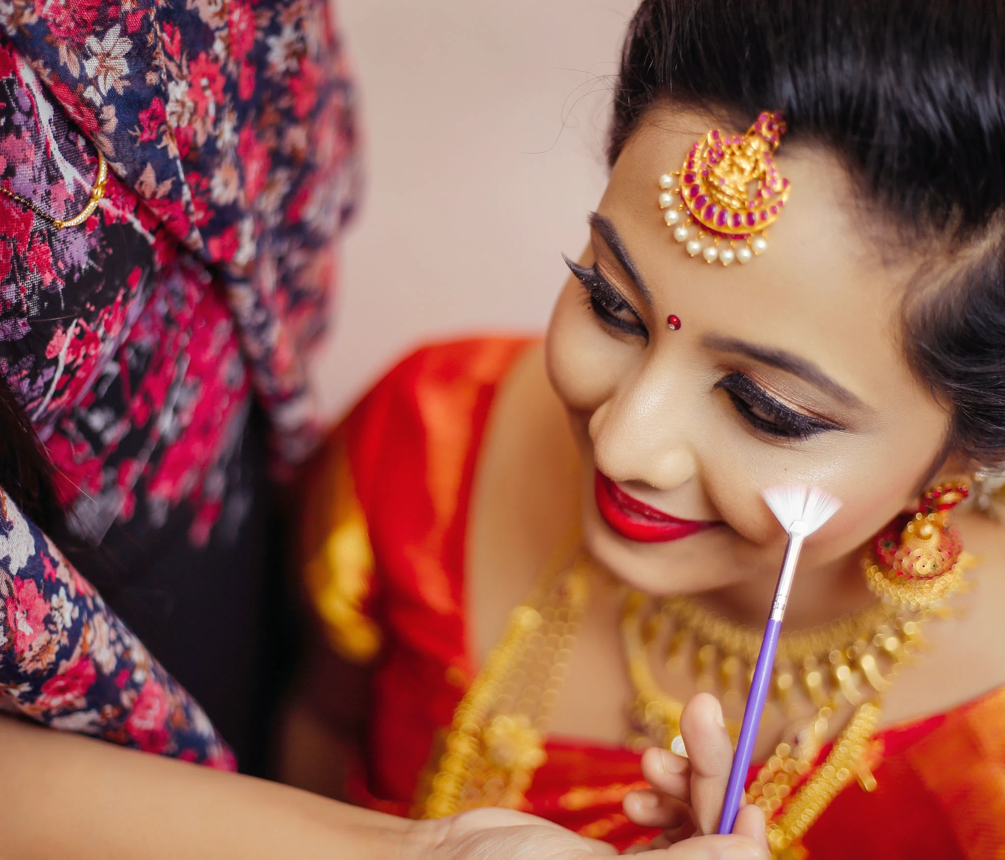 Beautiful bride during her wedding in Palakkad.