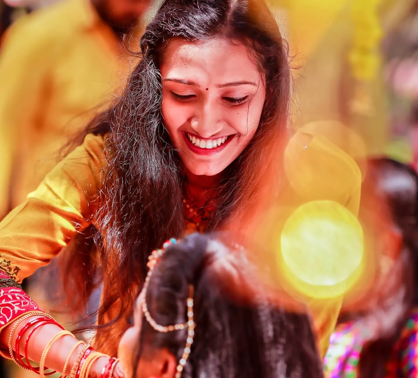Couple during a traditional ritual