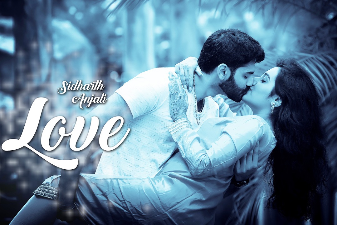 kerala bride and groom kissing on their intimate wedding